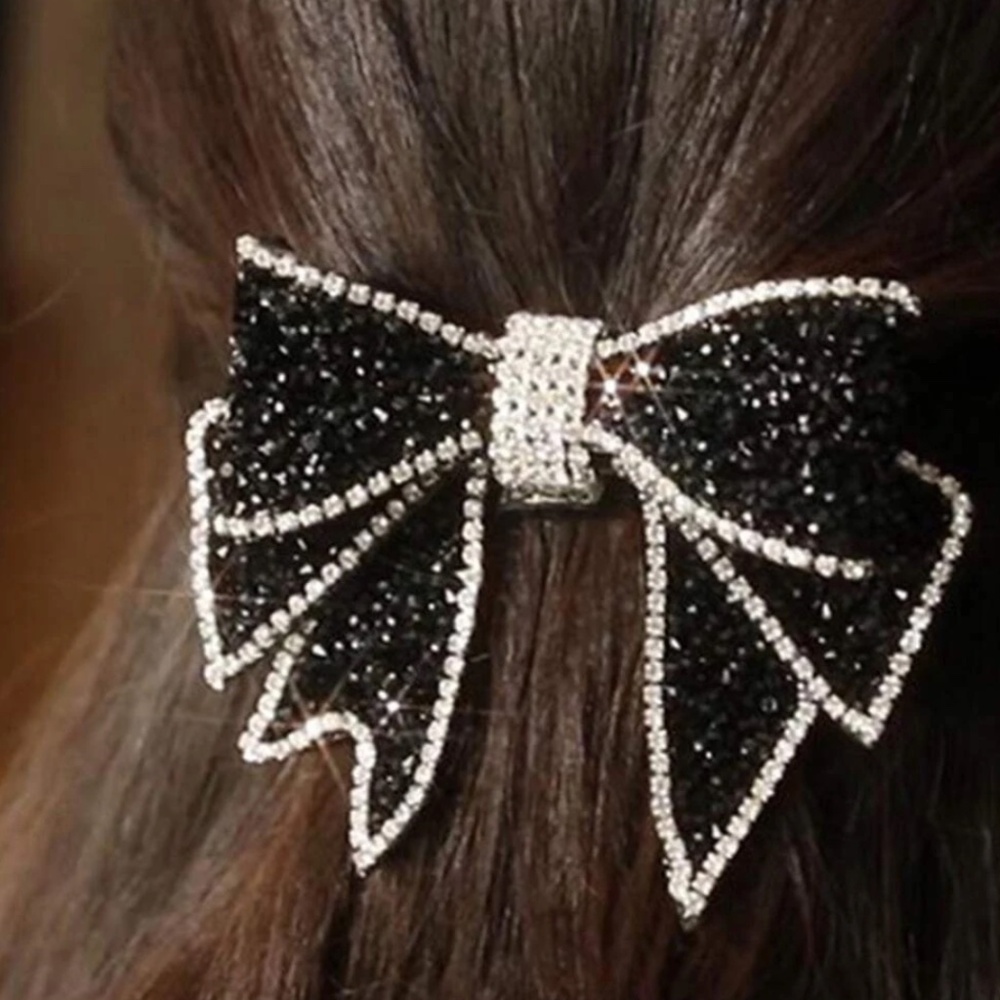 Luxe Rhinestone large Bow Statement Hair Decor